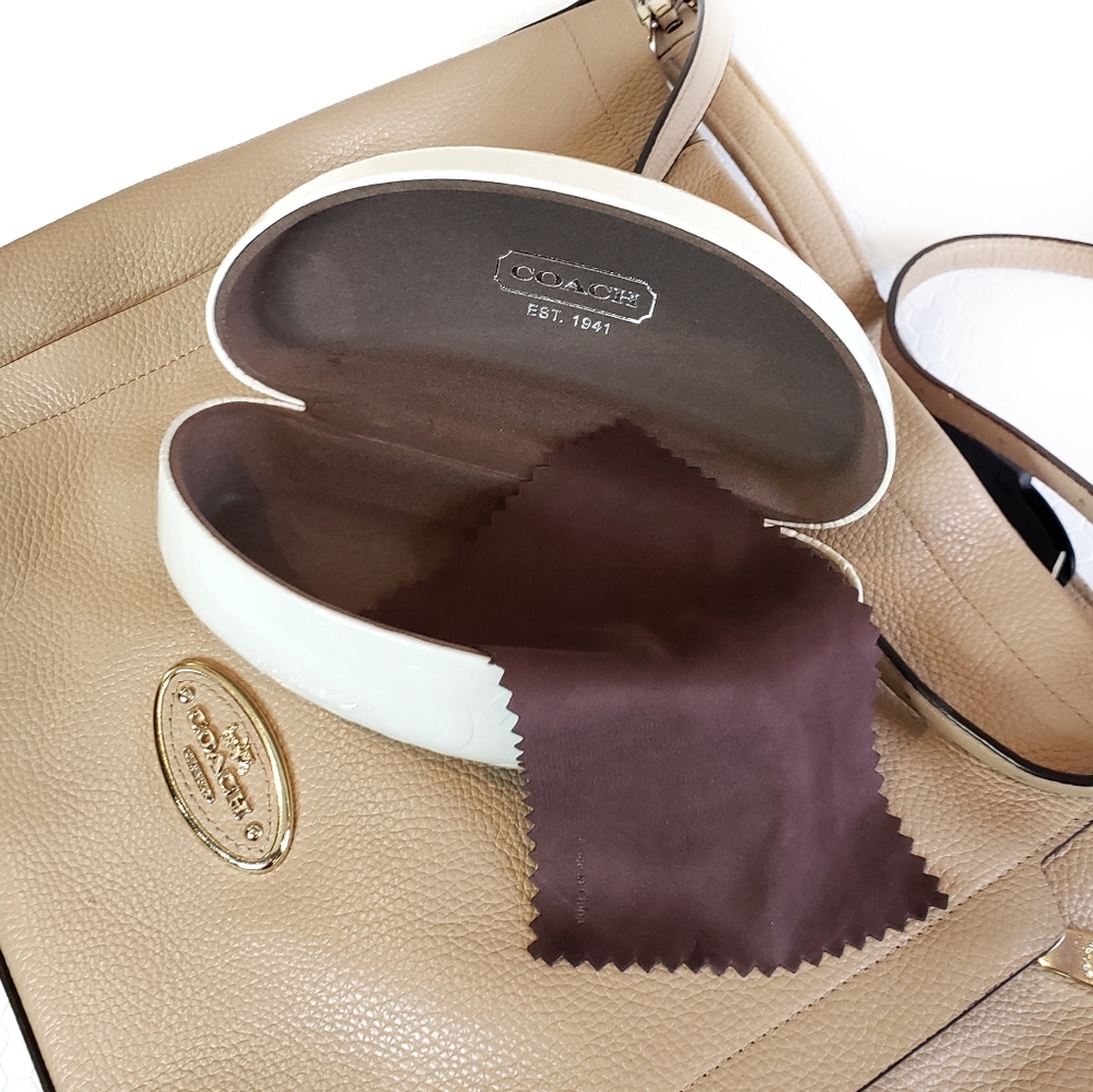 NWOT Coach Sunglass Clam Shell Hard Case Pouch